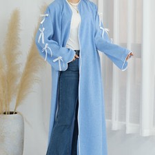 Para mujeres Moda Lazo Abierto Bata Vestido Kimono Vestido Largo Noche Fiesta Vestido Nuevo