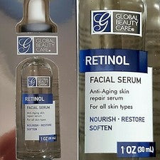 SUERO FACIAL RETINOL GLOABAL BEAUTY CARE 1,0 OZ. SUERO ANTIEDAD PARA LA PIEL
