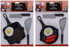 Juego de sartenes para niños utensilios de plástico salchicha huevo frito juego cocina cocina