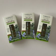 Paquete de 3 unidades | Aceite de perfume enrollable de romero y eucalipto Yardley London 10 ml 0,34 oz