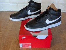 Nike Court Vision Mid Next Nature Zapatos/Entrenador Negro/Blanco Para Hombre Talla 9UK RRP£80