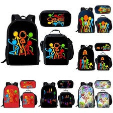 AlanBecker Mochila Escolar Bolsa de Almuerzo Aislada Mochila Estuche para Lápices Regalo
