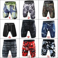 Moda Ropa deportiva Medias para la piel Base de compresión Para hombres Correr Gimnasio Pantalones cortos