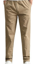 Pantalones para hombre al aire libre L XL marrón pierna recta senderismo ropa de trabajo utilitaria todos los días