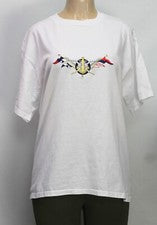 Camiseta para mujer Infinity Fashions vintage manga corta blanca talla L