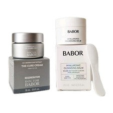 BABOR The Cure Crema 15 ml, Babor Bálsamo Limpiador Hialurónico 15 ml Set