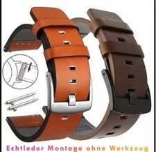 Cuero genuino universal cuero de becerro relojes correa de cuero 18 mm 20 mm 22 mm 24 mm NUEVO