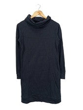 Vestido sudadera FlashLights negro mini ajuste holgado talla 34 algodón