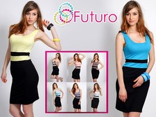 Precioso Vestido Para Mujer Dos Colores Verano Sin Mangas Túnica Estilo Talla 8-12 8045
