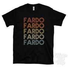 CAMISETA ESTILO RETRO REPETIDA FARDO Hombre y Mujer Novedad Genial Nombre Regalo