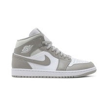 NUEVO Jordan 1 Mid Linen College Gris Blanco Retro RARO 554724-082 Talla 7.5 - 12