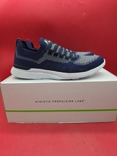 Laboratorios de Propulsión Atlética APL Techloom Breeze Azul Marino Playa Blanco Correr 8.5 Nuevo en Caja