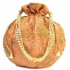 Bolso De Mano Tradicional Étnico De Seda Potli Batwa Para Mujeres Y Niñas