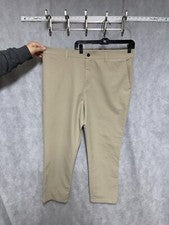 Nuevo sin etiquetas Pantalón Banana Republic Hombre 40X29 Beige Tecnología Golf Rendimiento Híbrido Versátil