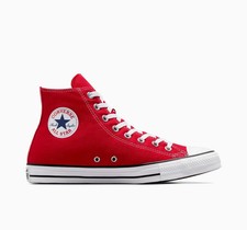 Converse All Star Donna chuck taylor HI alte scarpe uomo tela rosse taglia 38