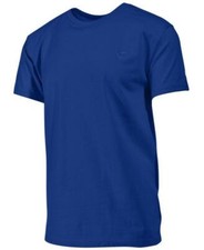 Camiseta deportiva grande de algodón azul Champion Surf the Web para hombre nueva con etiquetas