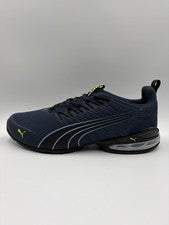 Zapato cómodo PUMA Voltaic Evo Club para hombre azul marino eléctrico lima espuma suave