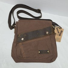 AUGUR Bolso Mensajero Vintage Look Lona Bolso de Hombro Bandolera Cartera 9088 Nuevo con Etiquetas