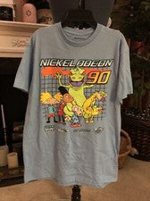 Camiseta estilo vintage para hombre Nickelodeon años 90 Toons 100 % algodón talla M