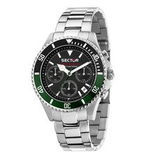 Orologio SECTOR Uomo 230 Cronografo Acciaio Nero/Verde Limited