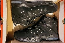 Talla 13 Nike Air Max 2 CB '94 Triple Negro Charles Barkley