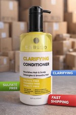 Bellisso Acondicionador de Cabello Clarificante 16oz Desintoxicación Libre de Sulfatos Cuidado del Cuero Cabelludo Graso