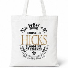 Bolso Shopper House Of Cotton Apellido Familiar HICKS