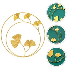 Decoración de pared hojas de metal adorno dorado para decoración de hogar habitación dormitorio
