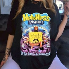 Camiseta Motionless In White Bob Esponja Motionless In White MIW 2022 PD342