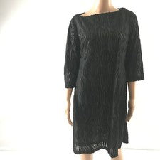 Vestido Vaina EMMYROBE Mujer Diseñador Talla L Negro Cóctel Carrera ER10103 Nuevo