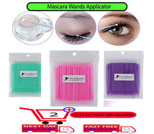200 PIEZAS Desechable Pestañas Micro Cepillo Máscara Varitas Aplicador Herramienta de Maquillaje
