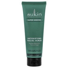 Exfoliante facial desintoxicante Sukin, Super Greens, 4,23 fl oz (125 ml)