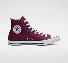 ZAPATILLAS UNISEX CONVERSE CHUCK TAYLOR ALL STAR HI LONA GRANATE TALLA UK 3 - 7.5