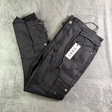 Pantalones THRT con cordones detalles negros estilo utilitario ropa de calle talla 42