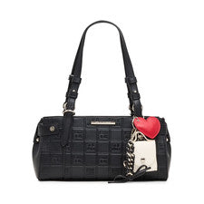 Bolso de hombro Steve Madden Bsiya con logotipo en relieve negro