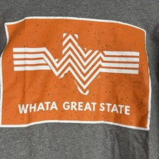 Camiseta Burlebo Gris Bolsillo Camiseta Texas Whata Great State Gráfico Para Hombres XXL NUEVA CON ETIQUETAS