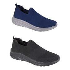 DEK Para Hombres Sin Cordones Tejido Deporte Correr Caminar Lona Cómodas Entrenadores Zapatos Talla