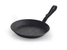 Sartén / Sartén para servir, sin recubrimiento, Ø 20-28 cm a elegir, mango curvo