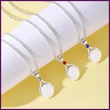 Collares colgantes de circón de cobre de agua con solo agregar sirena H2O de moda para mujer