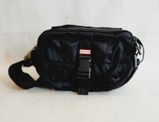 BOLSO BANDOLERA HUNTER NYLON TRES VÍAS TOPCLIP PEQUEÑO NEGRO NUEVO CON ETIQUETAS
