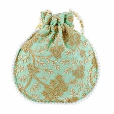 Bolso Potli Étnico Tradicional Hecho A Mano Para Mujeres