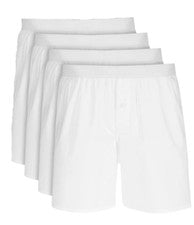 Calzoncillos boxer Club Room de algodón para hombre de 4 piezas, blancos, talla XXL