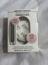 Soporte para teléfono Revolution Powder Pops, Powder Compact, Desenfoca Skin Controls Shine