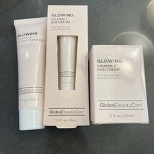3X Global Beauty Care Brillante Vit C Crema de Ojos Limpiador Facial y Crema para la Piel
