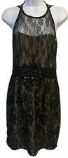 Vestido MM Couture By Miss Me para mujer talla grande sin mangas negro nuevo