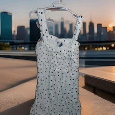 VESTIDO LARGO MUJER ESTILO LUNARES PRIMARK TALLA 14 EE. UU. NUEVO CON ETIQUETAS