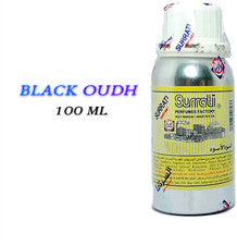 Aceite de perfume concentrado Black Oud Surrati, envasado de 100 ml, aceite Attar.