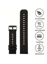 Correa de reloj de silicona 16 mm negra NUEVA correa de reloj universal cierre rápido n.º2