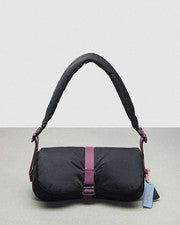 Bolso de Hombro Coach Coachtopia Loop Hinchado Ondulado Dinky CQ859 NUEVO CON ETIQUETAS Negro