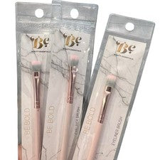 Cepillo de Maquillaje Beauty Essentials 3 Piezas Delineador de Ojos Mango Rosa NUEVO Cerdas Punta Rosa